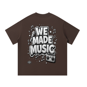 WeMadeMusic,StreetwearBrand,OversizedTee,StudioVibes,MusicCulture,ArtistStyle,MadeToElevate,summer