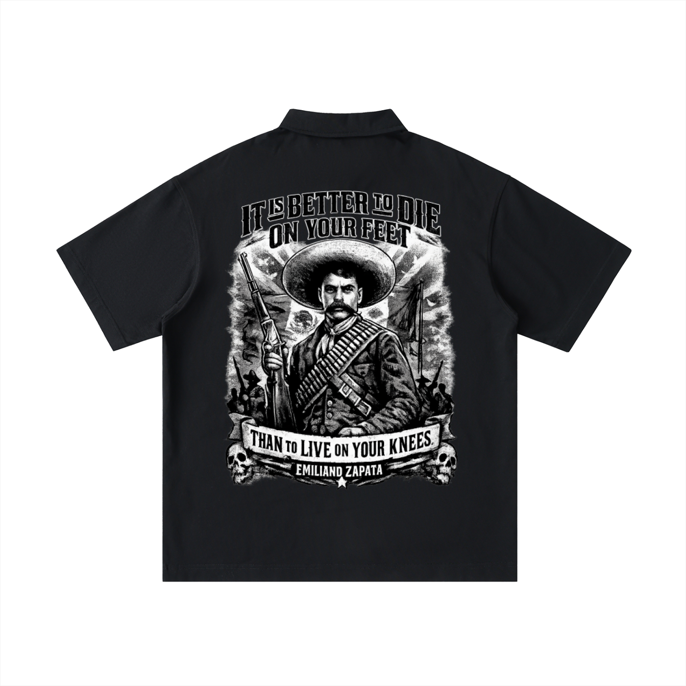 TierraYLibertad,ZapataLegacy,StreetwearPolo,StatementFashion,UrbanLuxury,MexicanHeritage,MadeToElevate,EmilianoZapata,ExclusiveDrop
