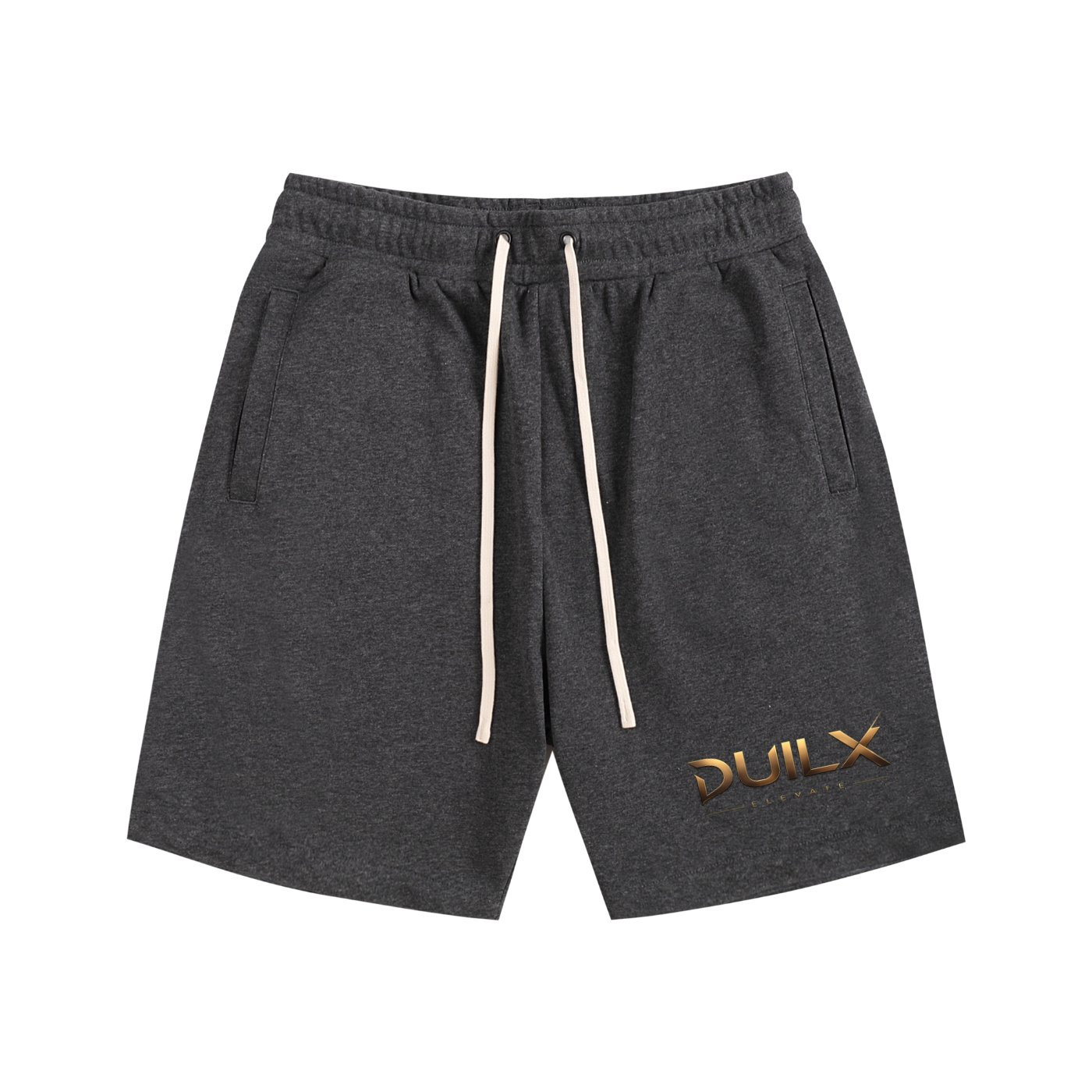 Duilx,Elite Mark Shorts,Luxury Shorts,Premium Streetwear,Black Shorts,Designer Shorts,Elevated Apparel,Summer Streetwear,Exclusive Clothing,Premium Cotton Shorts
