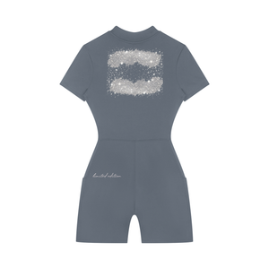 Romper,limited edition,festival outfit,luxury streetwear,fitted,zip romper