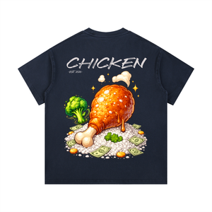 chicken shirt,streetwear shirt,hustle clothing,trendy tee,luxury streetwear,viral shirt,duilx clothing,get your chicken,unisex graphic tee,made to elevate