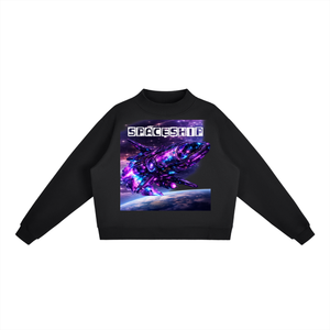space sweatshirt,galaxy sweatshirt,cosmic apparel,dream beyond the sky,celestial fashion,oversized sweatshirt,universe clothing,moon graphic sweatshirt,motivational clothing,made to elevate